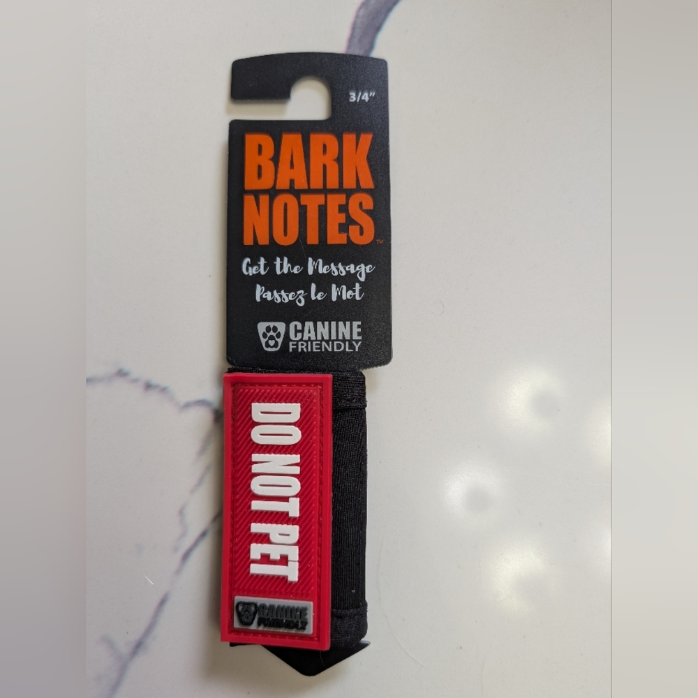 Bark Notes - Black and Red "DO NOT PET"